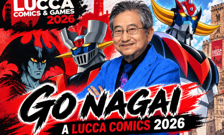 Go Nagai a Lucca Comics & Games 2026, protagonista degli incontri dedicati a Goldrake, Mazinga e Devilman