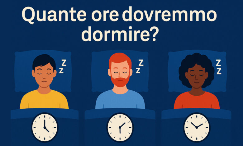 Quante ore dovremmo dormire?