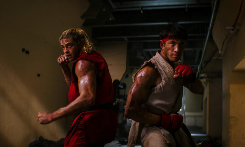 Ryu e Ken Masters nel film Street Fighter 2026, interpretati da Andrew Koji e Noah Centineo