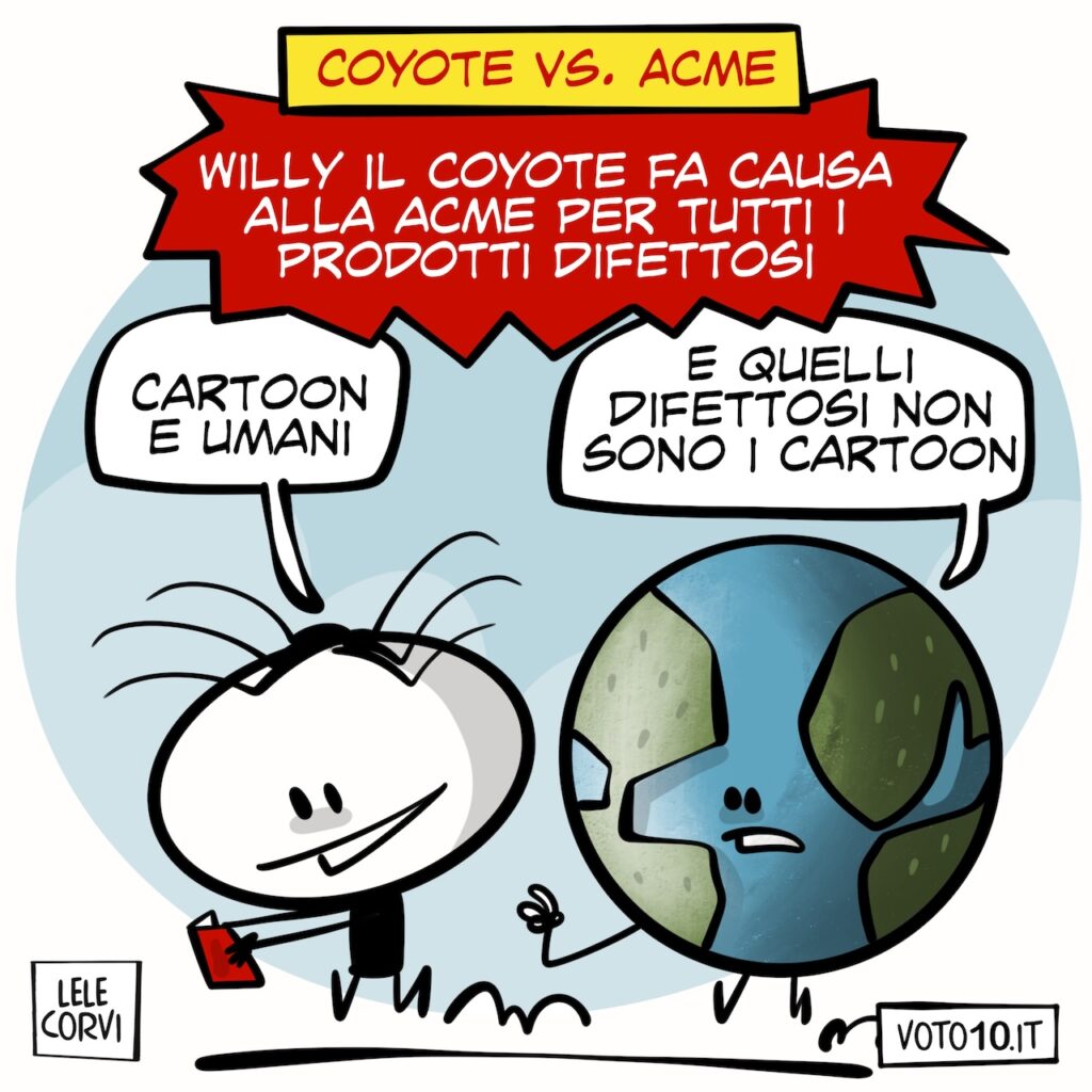 La vignetta di Coyote vs. Acme