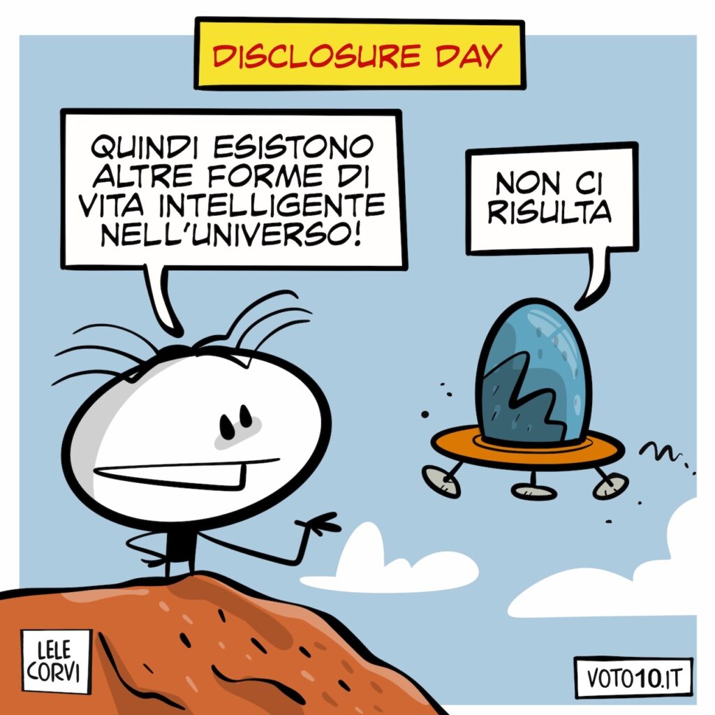 La vignetta di Disclosure Day