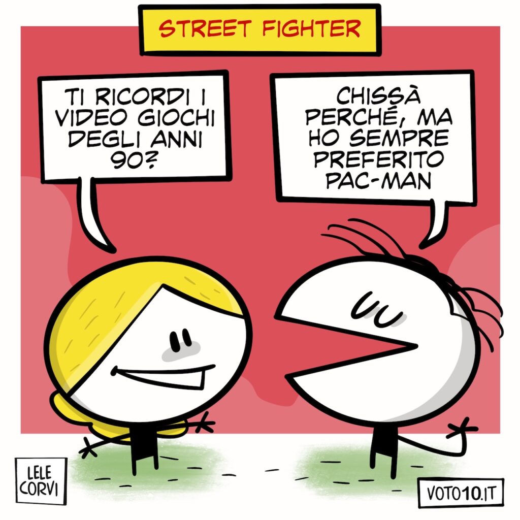 La vignetta di Street Fighter