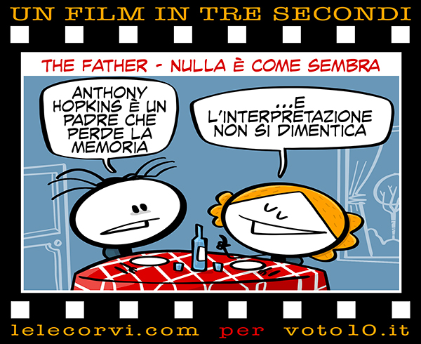 La vignetta di The Father - nulla è come sembra - Lele Corvi per Voto 10