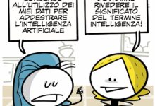 La vignetta dedicata all'utilizzo dei nostri dati per addestrare l'intelligenza artificiale