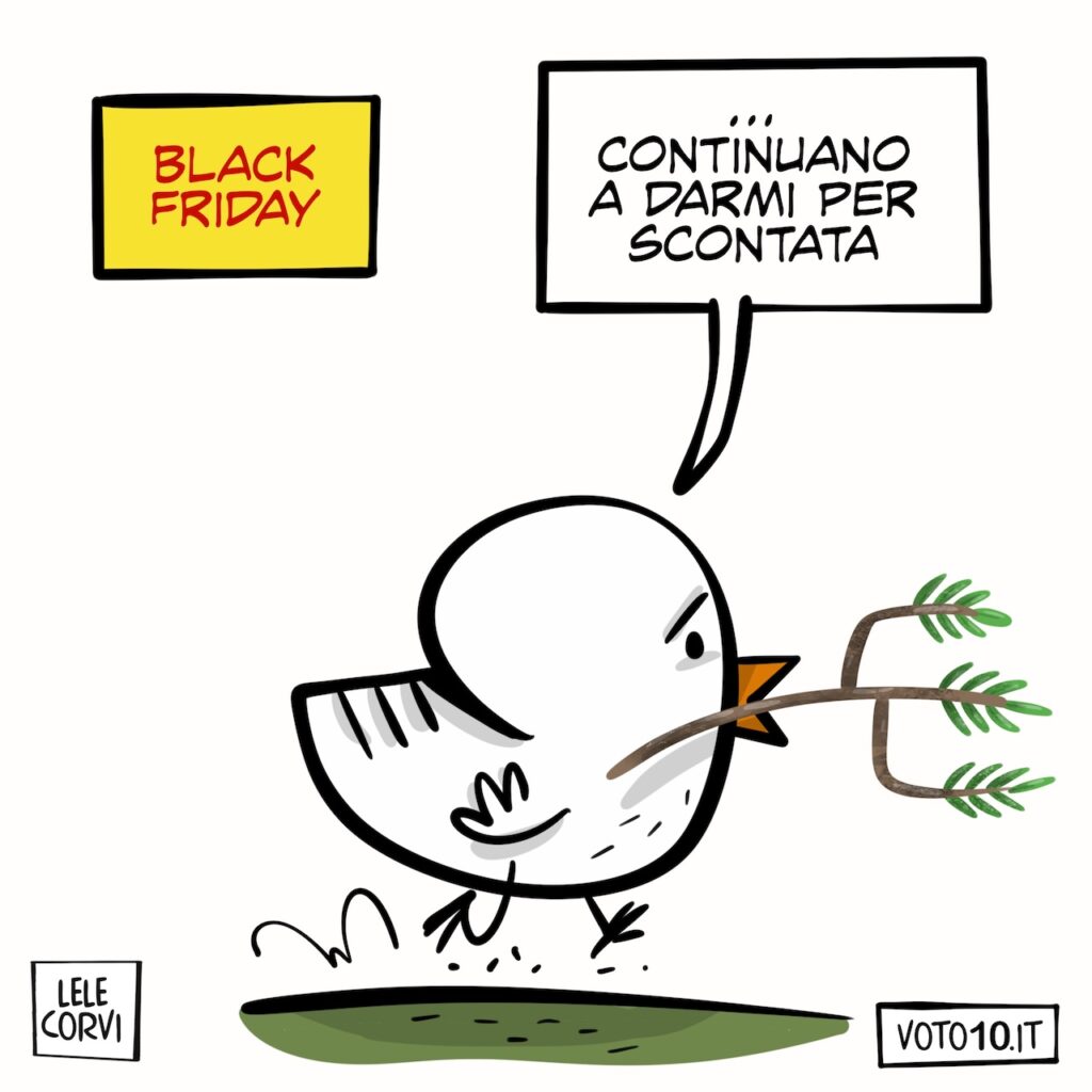 La vignetta dedicata al Black Friday
