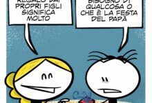 La vignetta dedicata alla Festa del Papà