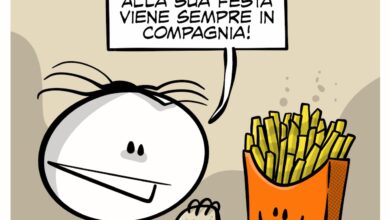 La vignetta dedicata alla Giornata Mondiale dell’Hamburger