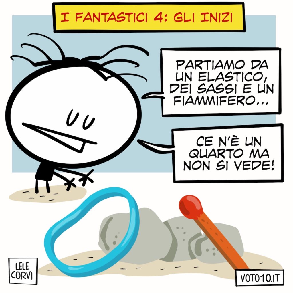La vignetta de I Fantastici 4: Gli Inizi