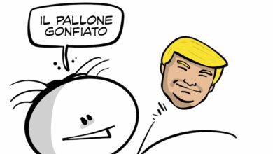 La vignetta dedicata ai Mondiali di Calcio appena terminati