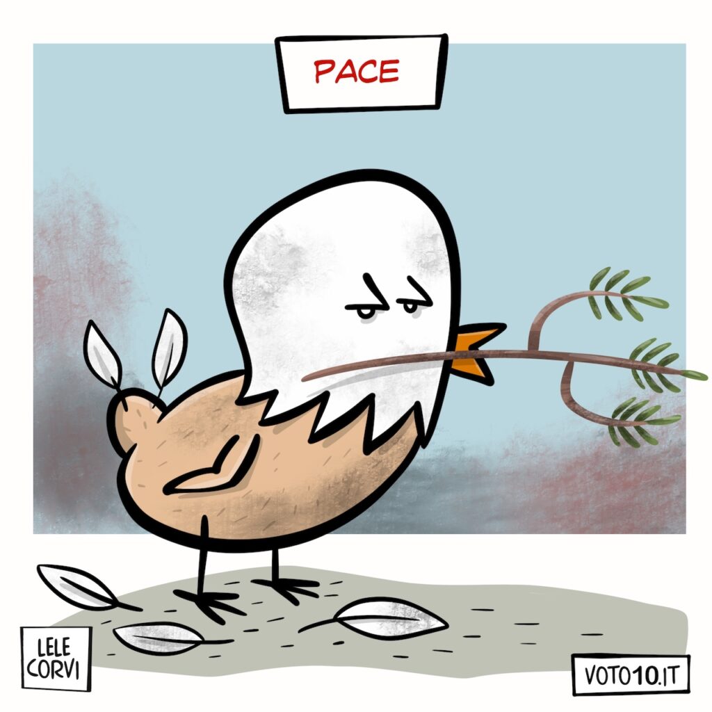 La vignetta dedicata alla Pace