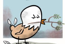 La vignetta dedicata alla Pace