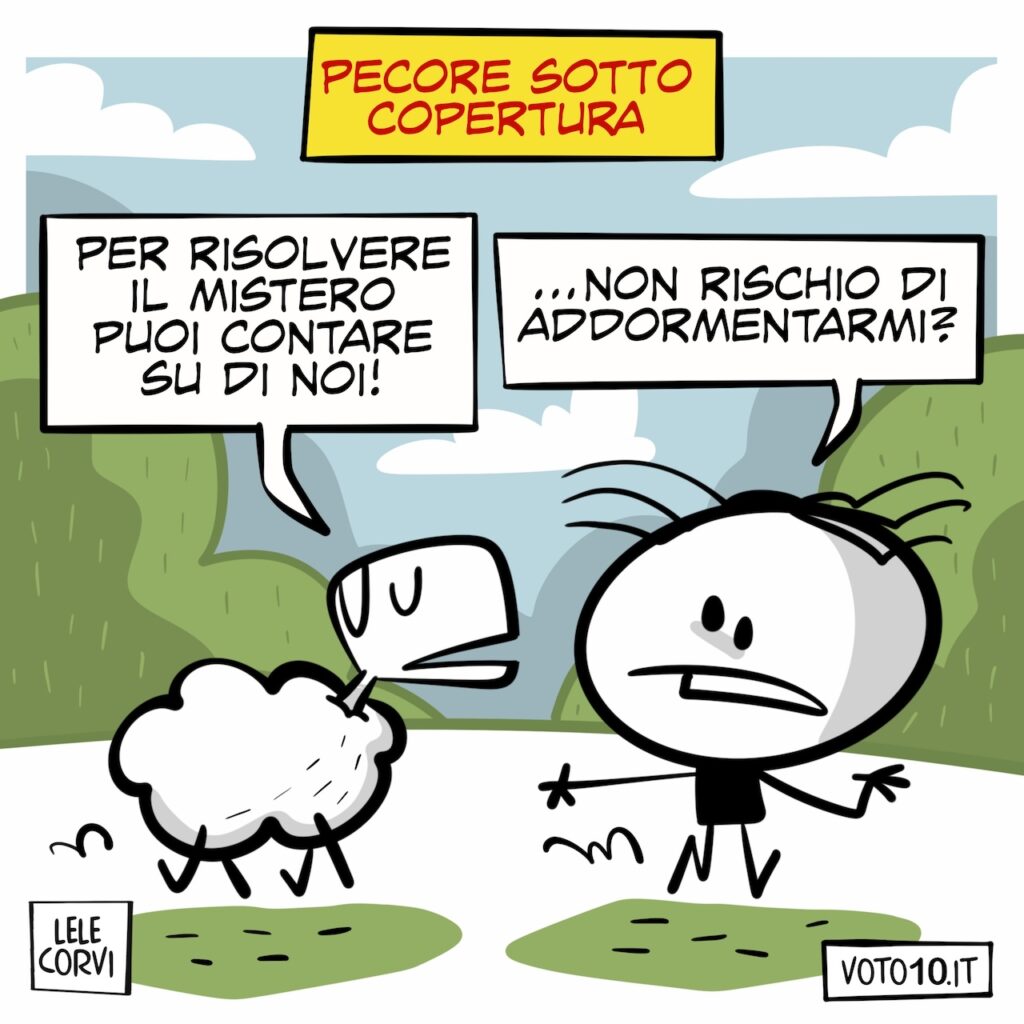 La vignetta di Pecore Sotto Copertura