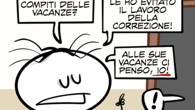La vignetta dedicata alla riapertura delle scuole