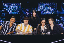 Giorgia con i quattro giudici di X Factor 2026: Francesco Gabbani, Jake La Furia, Paola Iezzi e Irama